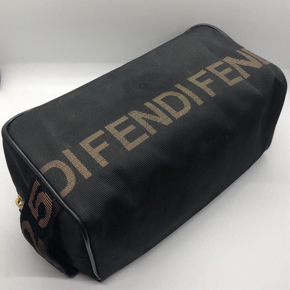 SOLD Vintage Fendi Logo Cosmetic Pouch